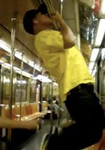 NYC subway workout video